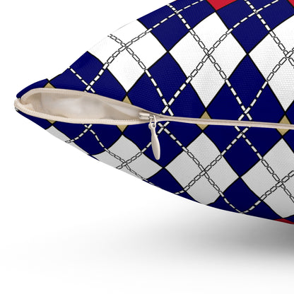 Saint Helena Retro Argyle Cushion Pillow