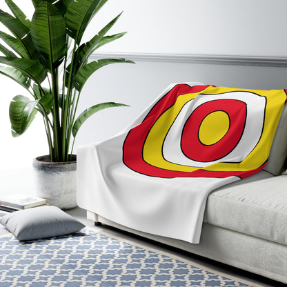 Guernsey Retro Target Blanket Throw