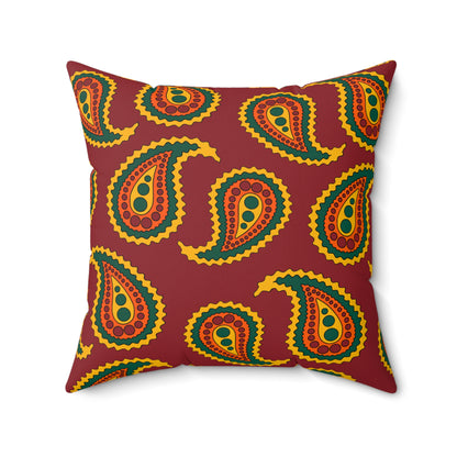 Sri Lanka Retro Paisley Cushion Pillow