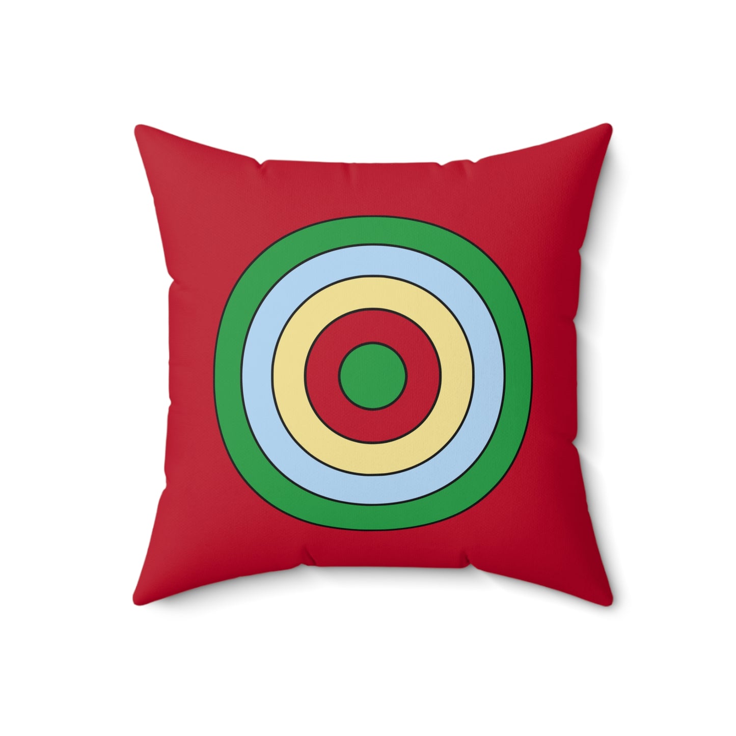 Eritrea Retro Target Cushion Pillow
