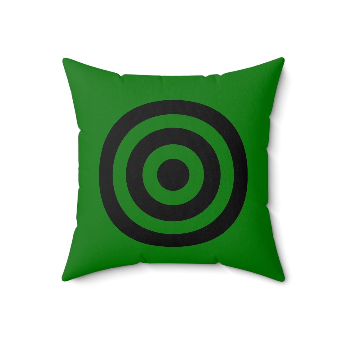 Green, Black Retro Target Cushion Pillow