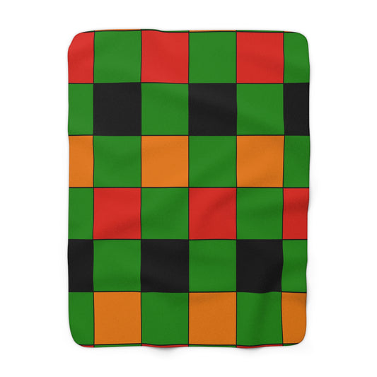 Zambia Retro Check Blanket Throw