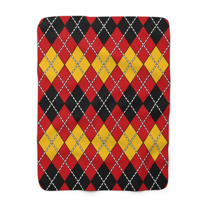Timor Leste Retro Argyle Blanket Throw
