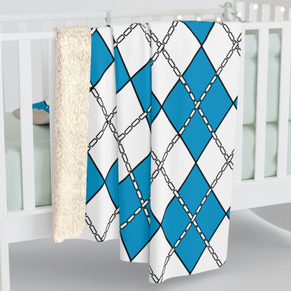 Galicia Retro Argyle Blanket Throw