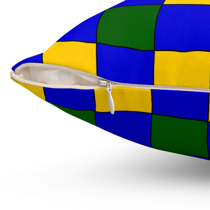 Solomon Islands Retro Check Cushion Pillow