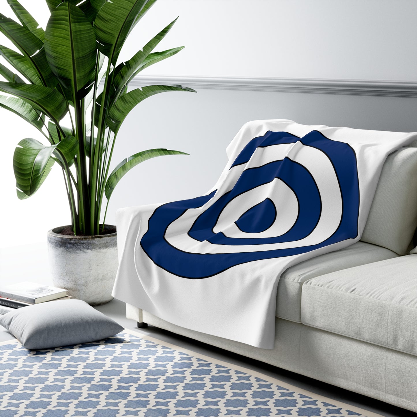 Finland Retro Target Blanket Throw