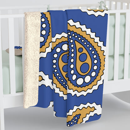 Marshall Islands Retro Paisley Blanket Throw