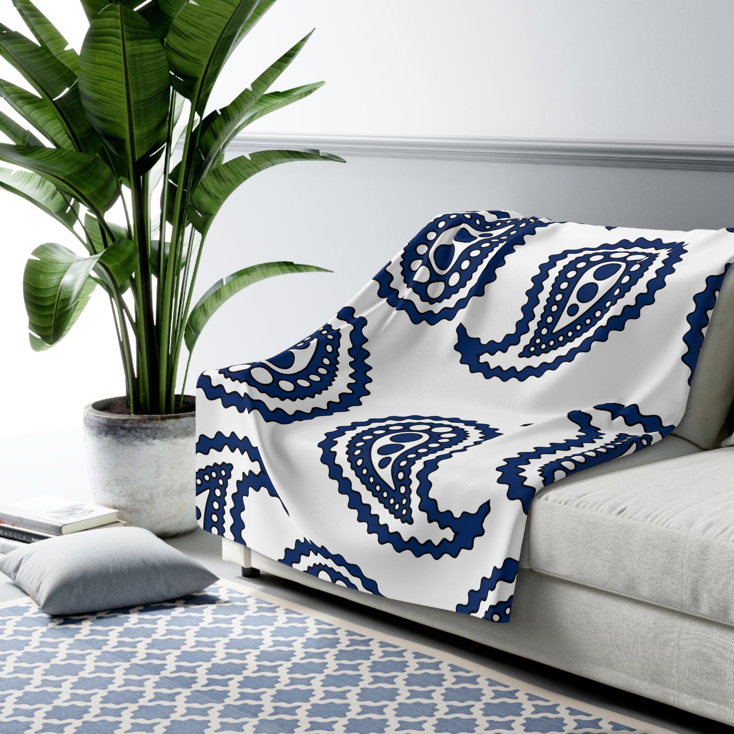 Finland Retro Paisley Blanket Throw