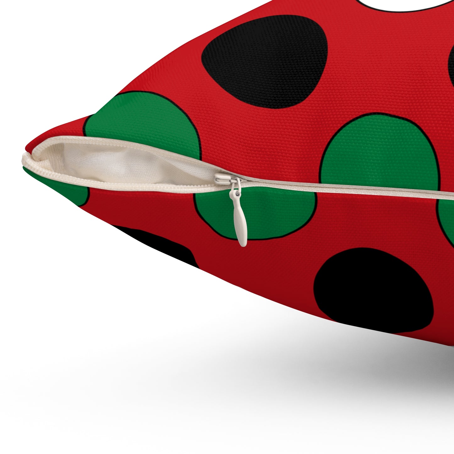 Western Sahara Retro Polka Dots Cushion Pillow