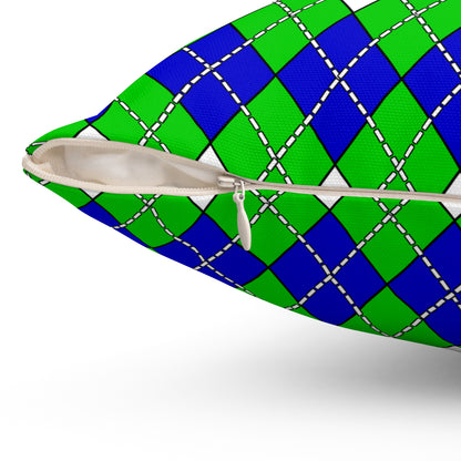 Sierra Leone Retro Argyle Cushion Pillow
