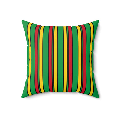 Guinea Bissau Retro Stripes Cushion Pillow