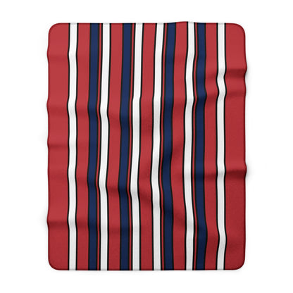 United States of America (USA) Retro Stripes Blanket Throw