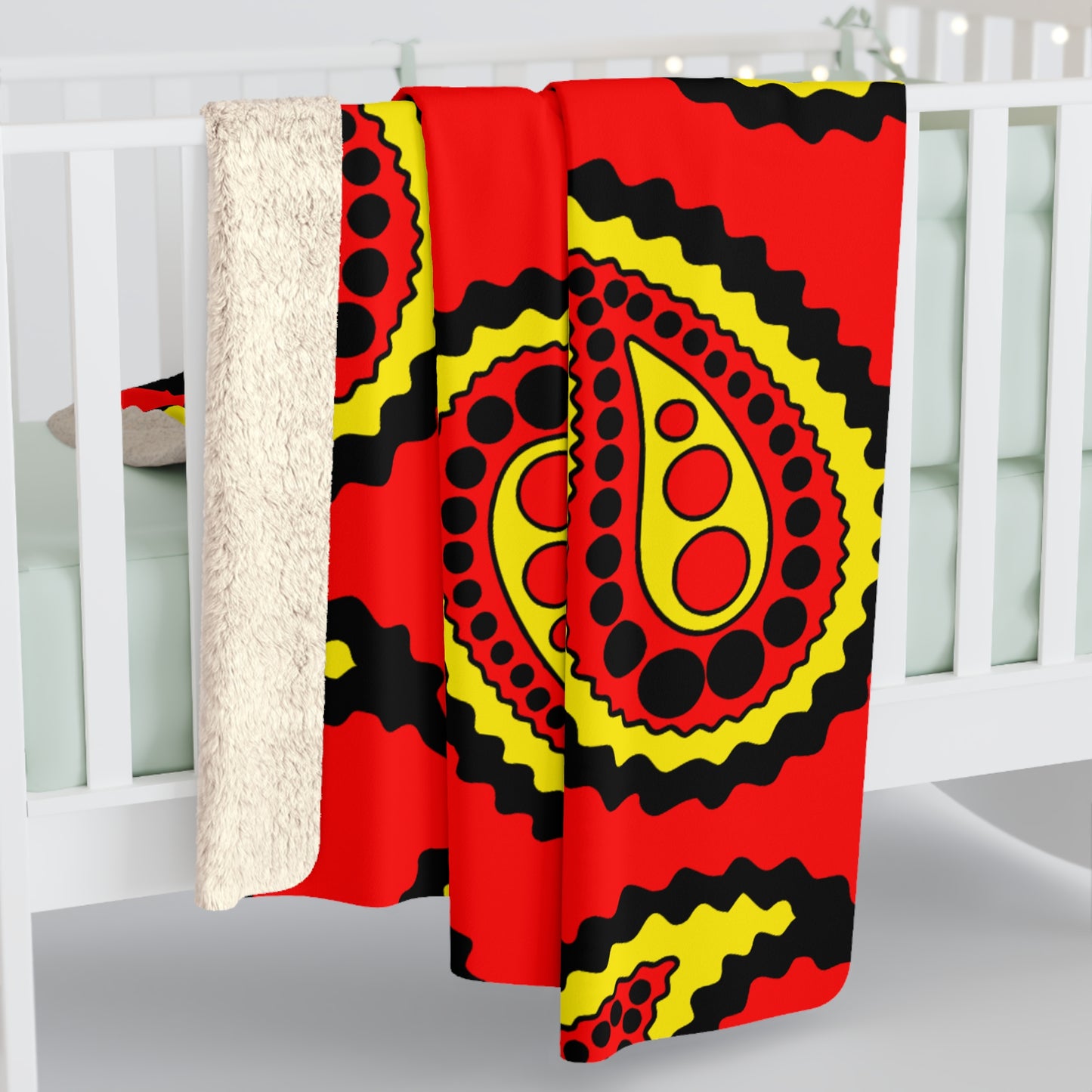 Angola Retro Paisley Blanket Throw