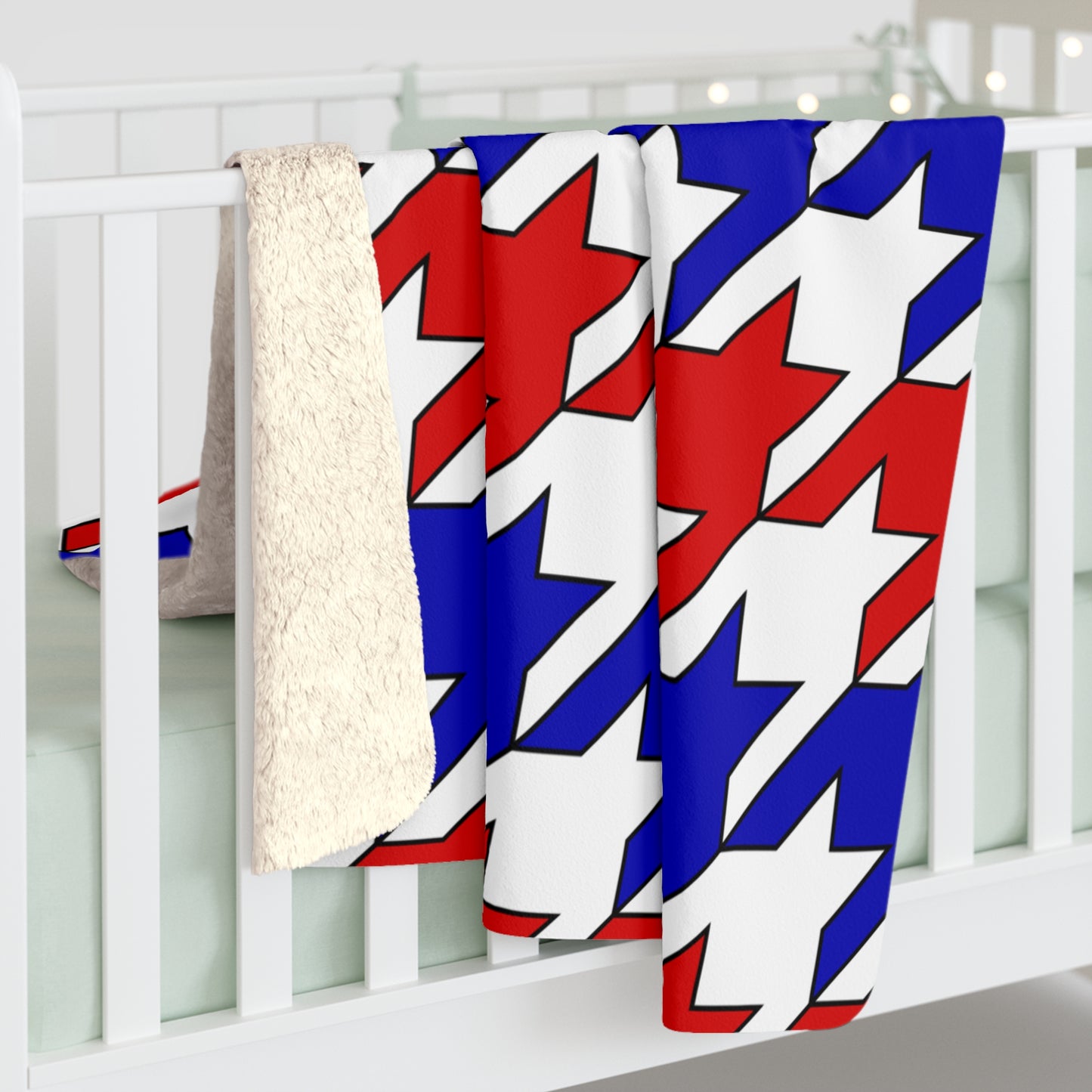 Costa Rica Retro Houndstooth Blanket Throw