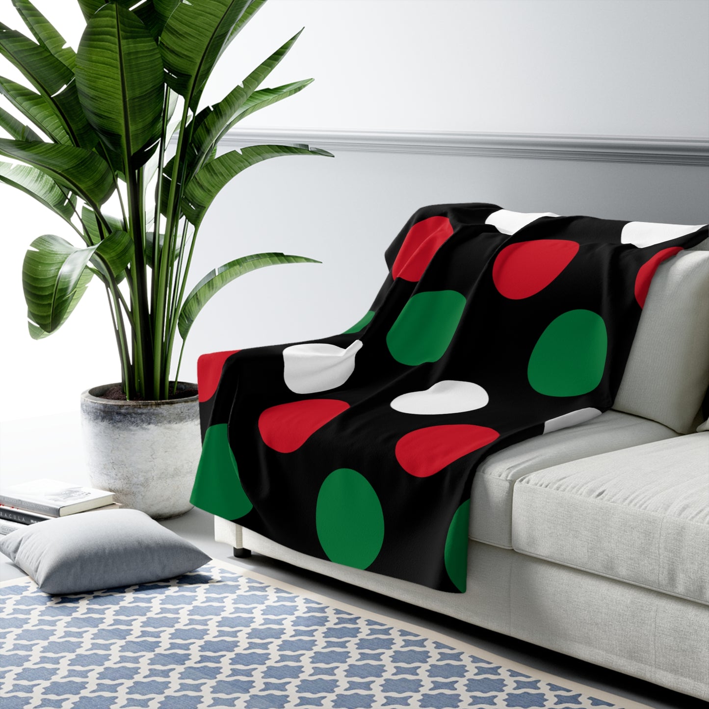 Syria Retro Polka Dots Blanket Throw