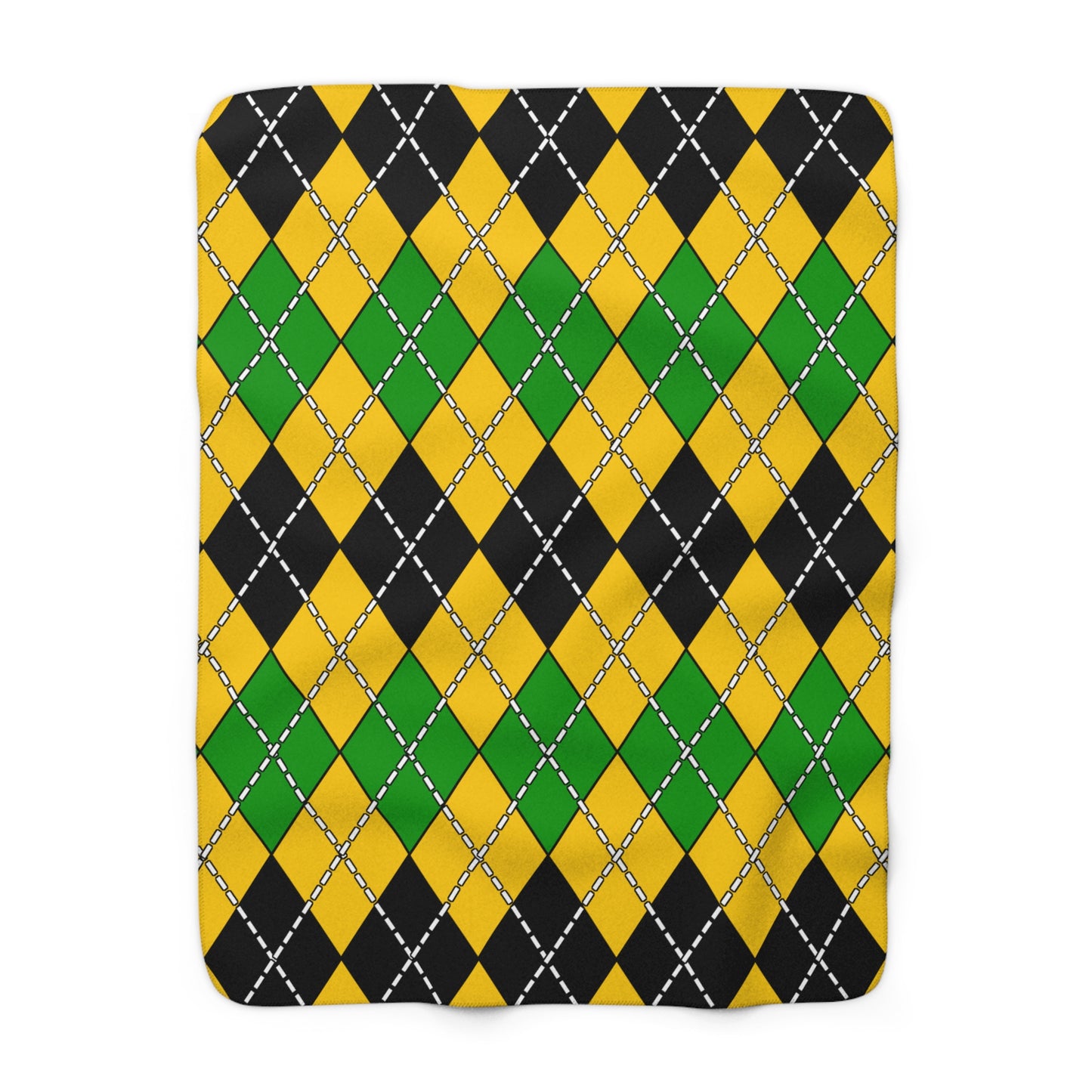 Jamaica Retro Argyle Blanket Throw