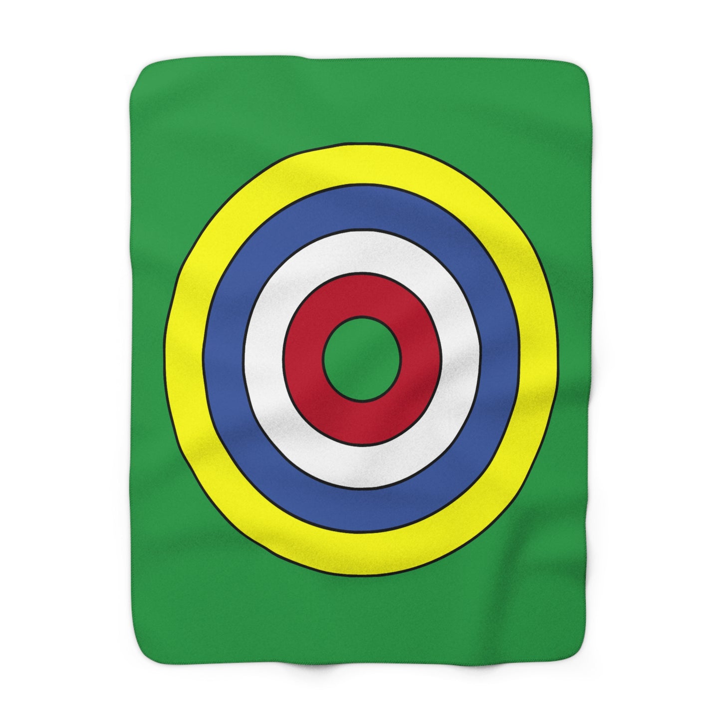 Comoros Retro Target Blanket Throw