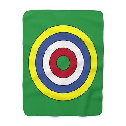 Comoros Retro Target Blanket Throw