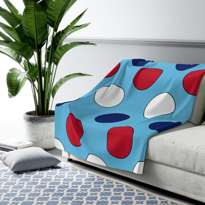 Fiji Retro Polka Dots Blanket Throw