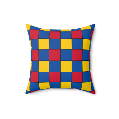 Aland Islands Retro Check Cushion Pillow