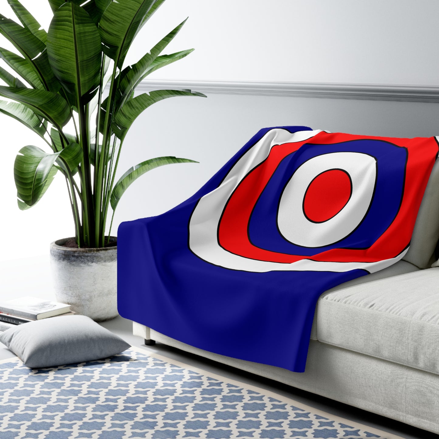 Australia Retro Target Blanket Throw