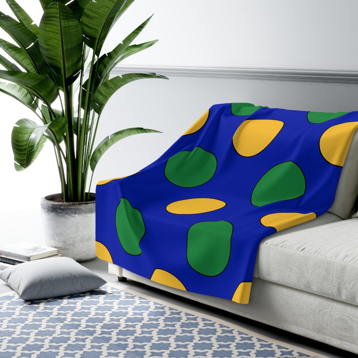 Christmas Island Retro Polka Dots Blanket Throw
