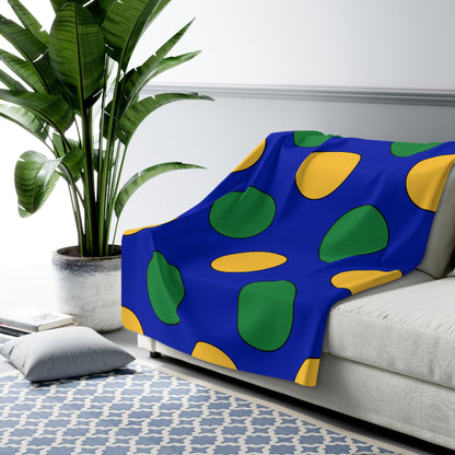 Christmas Island Retro Polka Dots Blanket Throw