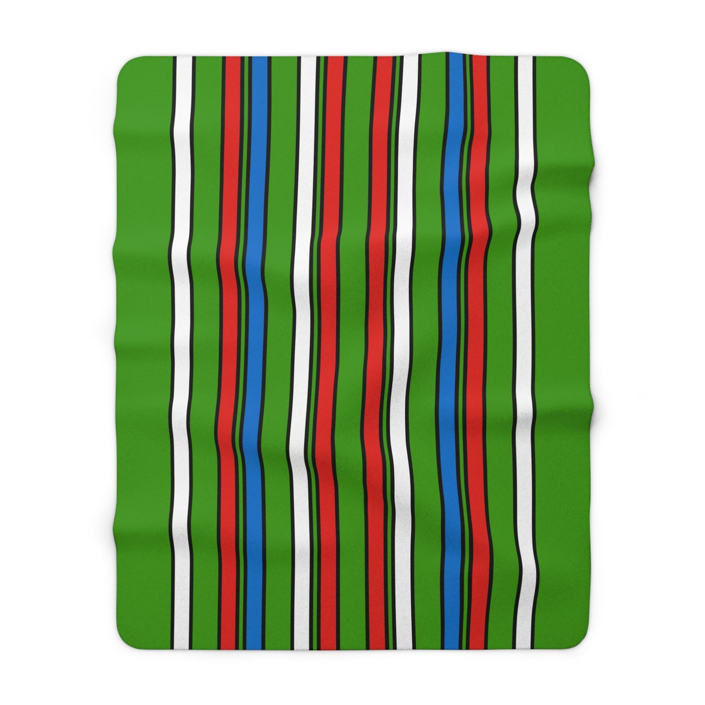 Equatorial Guinea Retro Stripes Blanket Throw