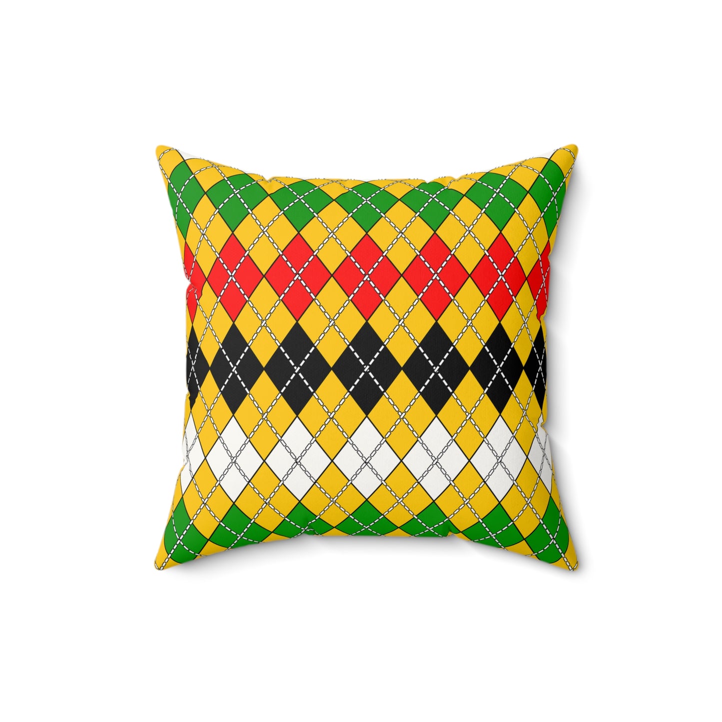Mozambique Retro Argyle Cushion Pillow