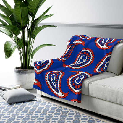 Russia Retro Paisley Blanket Throw