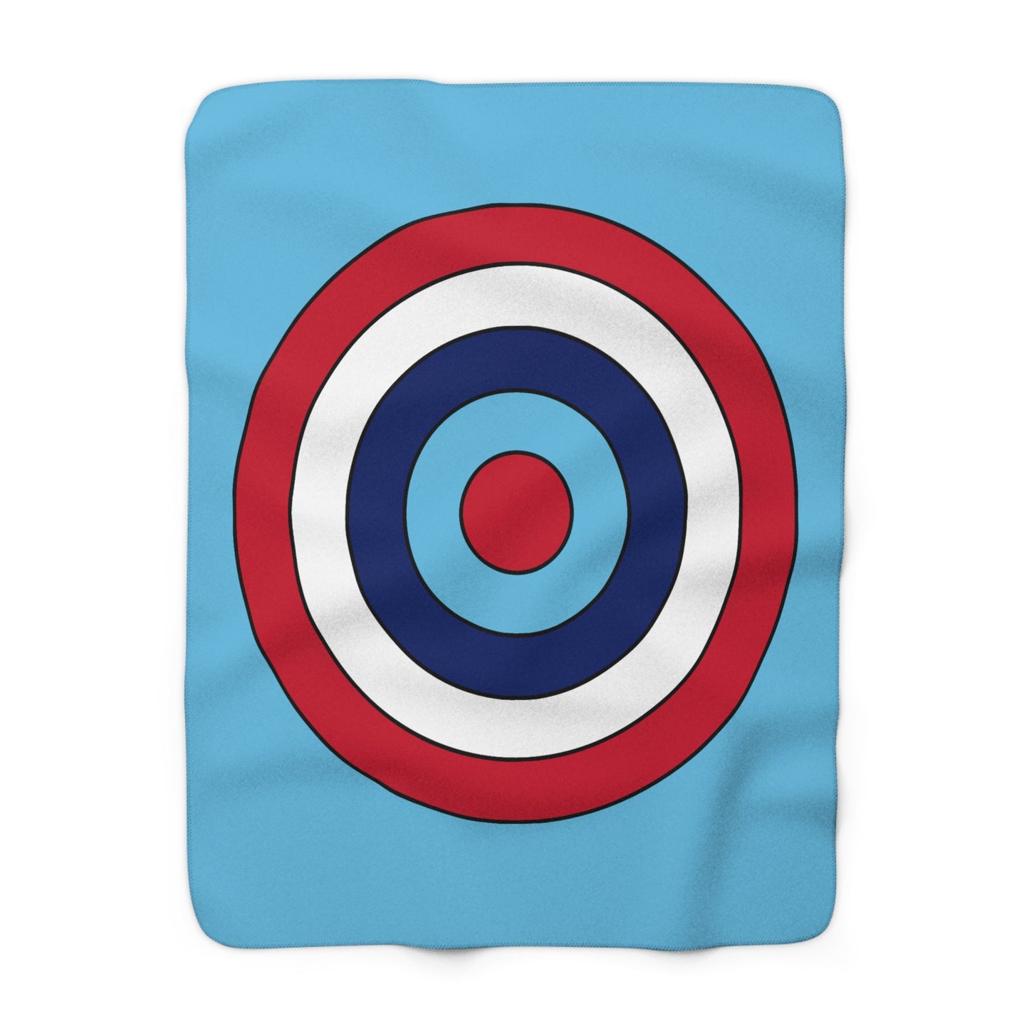 Fiji Retro Target Blanket Throw