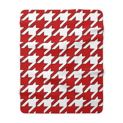 Northern Ireland Retro Houndstooth Blanket Throw