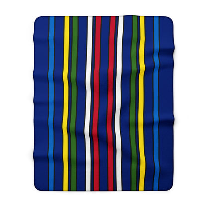 Pitcairn Retro Stripes Blanket Throw