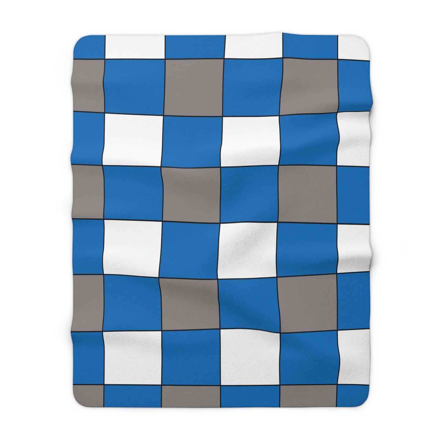 Northern Mariana Islands Retro Check Blanket Throw