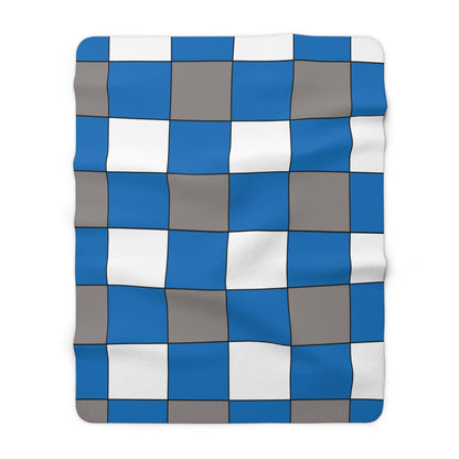 Northern Mariana Islands Retro Check Blanket Throw