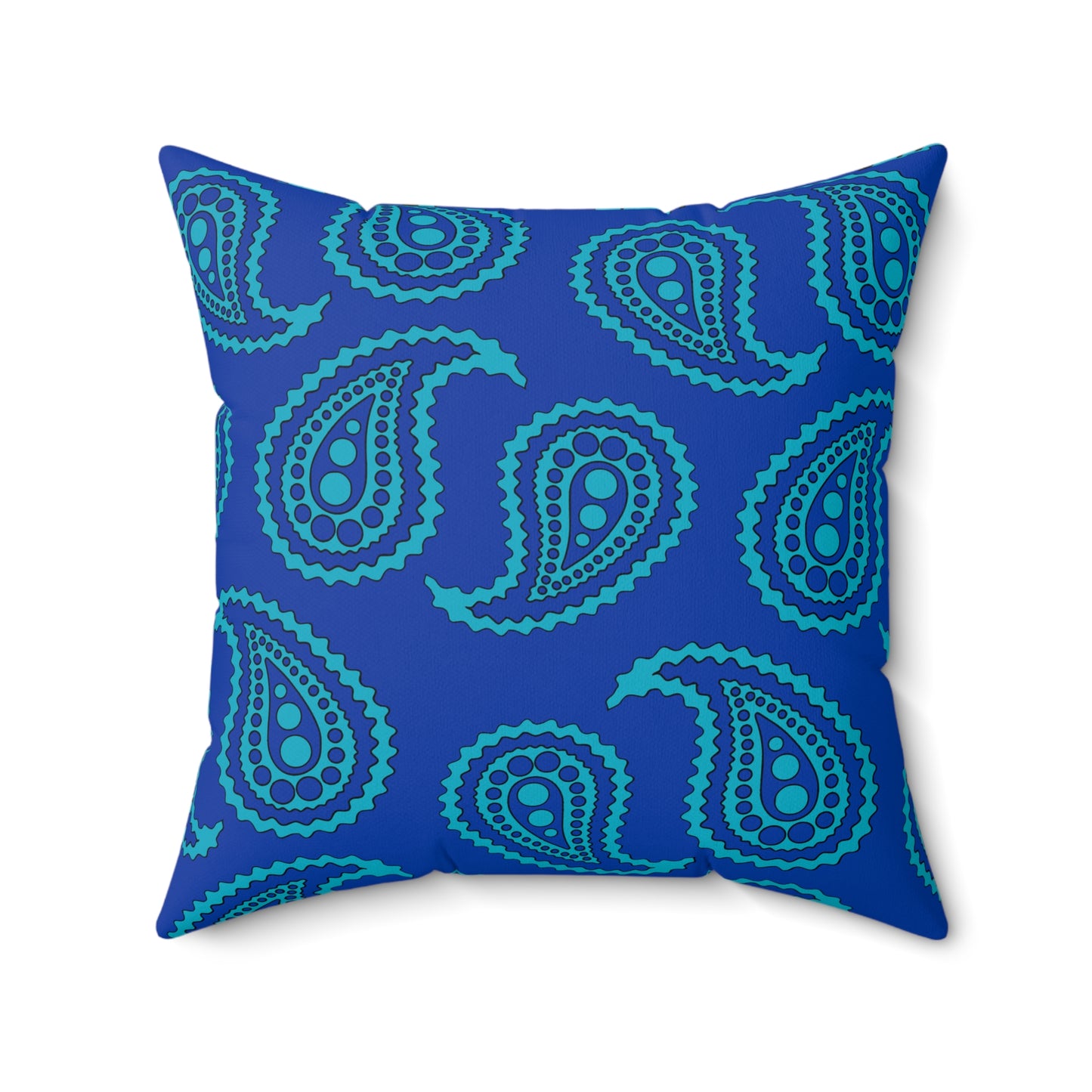 Pacific Islands Retro Paisley Cushion Pillow