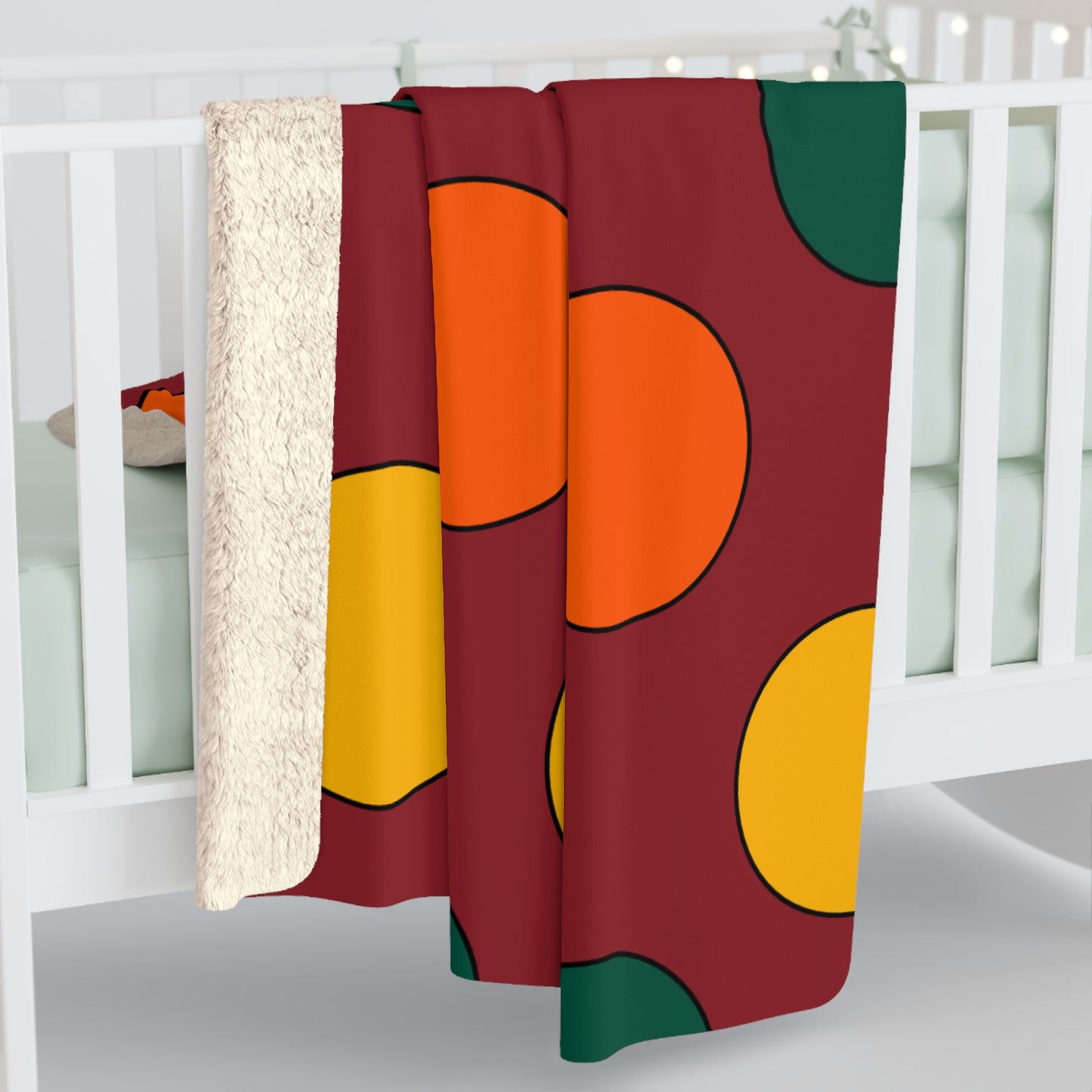 Sri Lanka Retro Polka Dots Blanket Throw