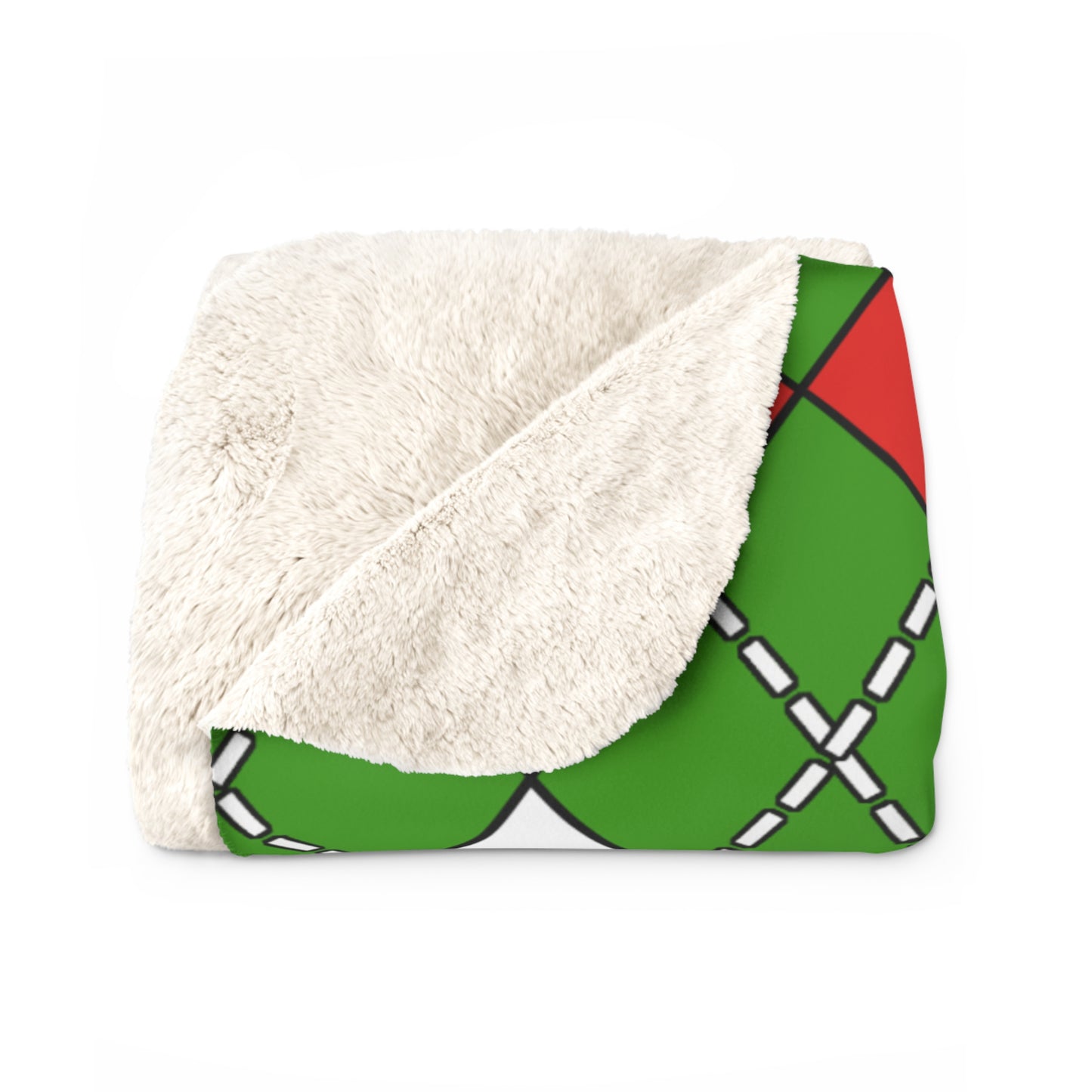 Equatorial Guinea Retro Argyle Blanket Throw