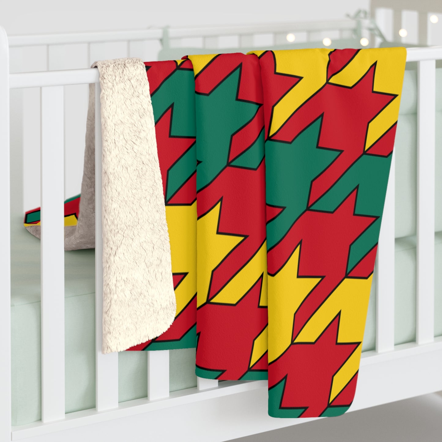 Grenada Retro Houndstooth Blanket Throw