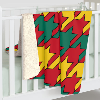 Grenada Retro Houndstooth Blanket Throw