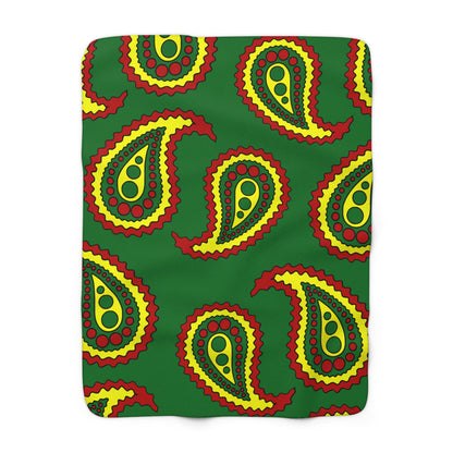 Senegal Retro Paisley Blanket Throw