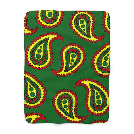 Senegal Retro Paisley Blanket Throw