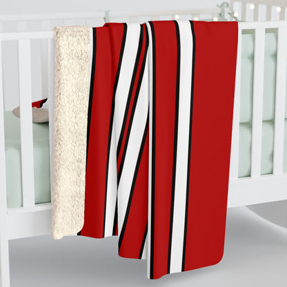 Isle Of Man Retro Stripes Blanket Throw