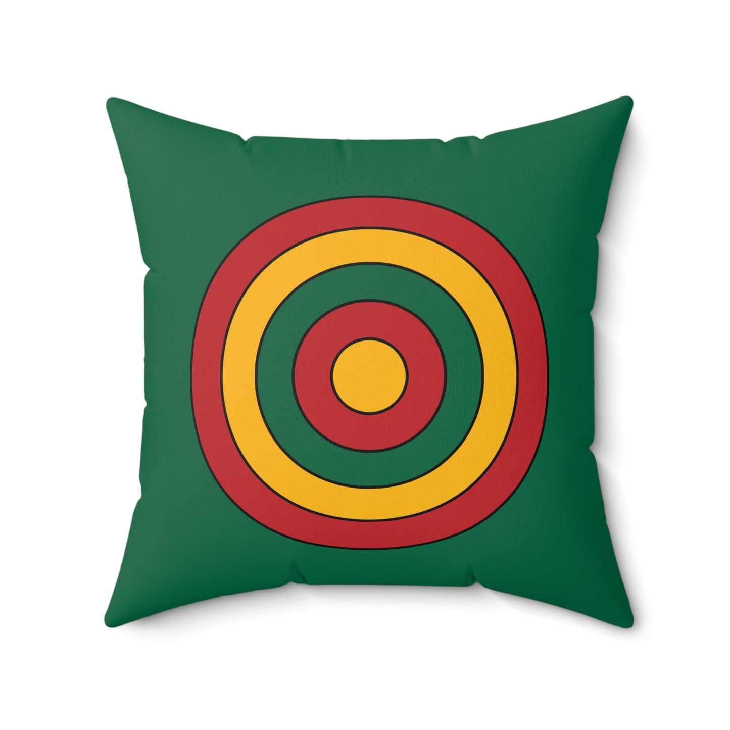 Lithuania Retro Target Cushion Pillow