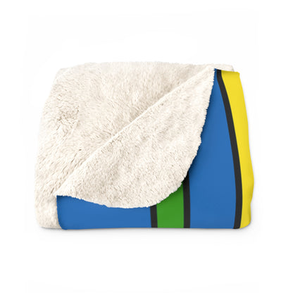 Gabon Retro Stripes Blanket Throw