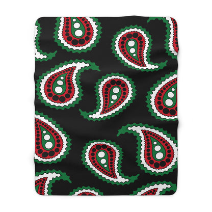 Syria Retro Paisley Blanket Throw