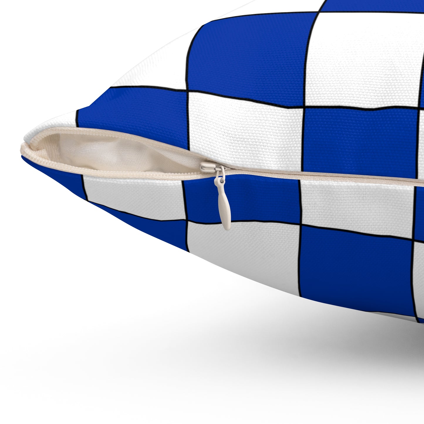 Uruguay Retro Check Cushion Pillow