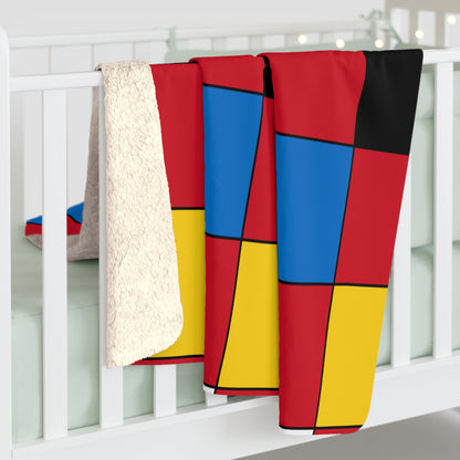 Antigua And Barbuda Retro Check Blanket Throw