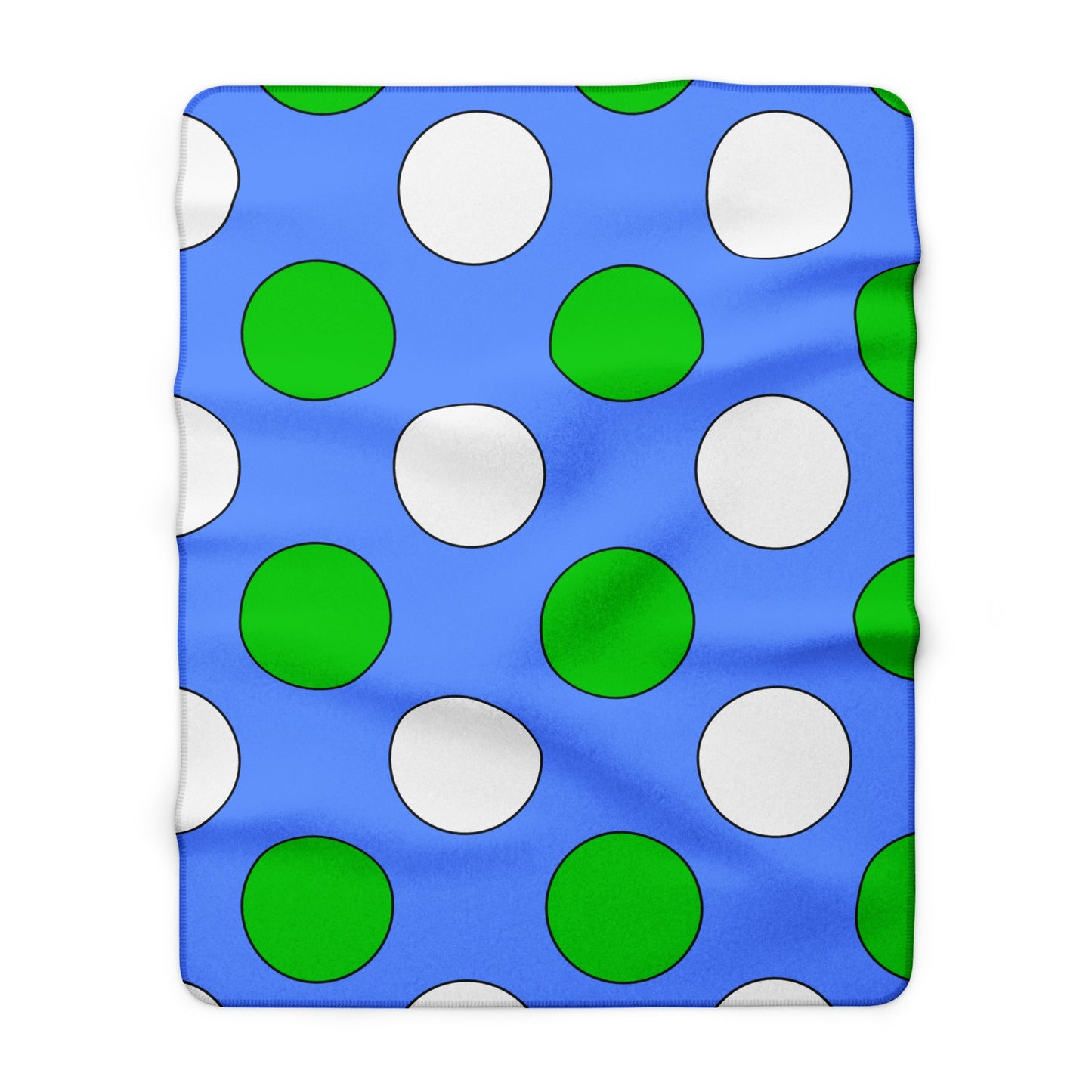 Djibouti Retro Polka Dots Blanket Throw