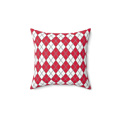 Poland Retro Argyle Cushion Pillow